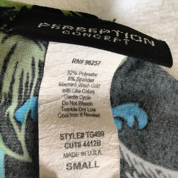 Perseption Concept Size Small Blue and Black Top - Picture 8 of 12